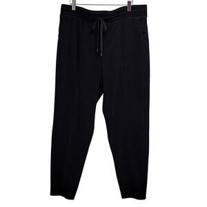 Utopia by HUE Poly/Spandex Velvety Jogging Pants Black 2 Pockets Women's Size XL